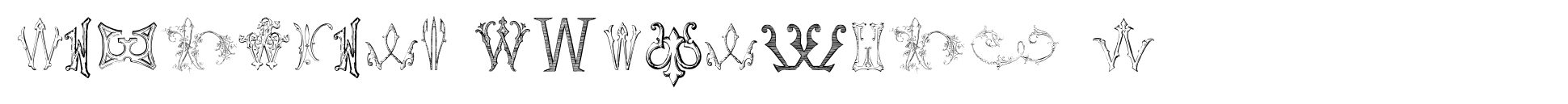 Victorian Alphabets W